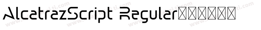 AlcatrazScript Regular字体转换